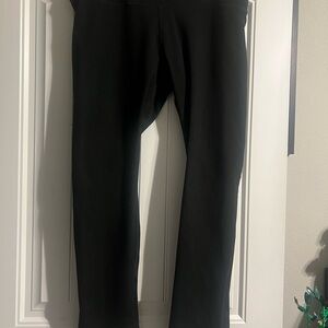 Fabletics Women’s 2X Regular PowerHold Split Hem Black Leggings